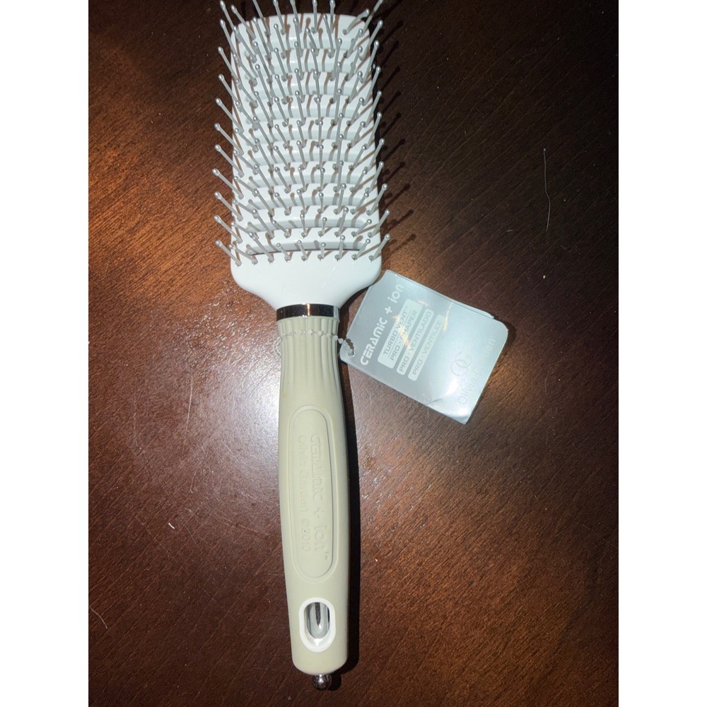 Olivia Garden Vent Brush Ceramic + Ion Turbo Vent Pro Shaper Vented Hair Care